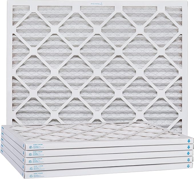 Aerostar 8x24x1 MERV 11, Pleated Air Filter, 8x24x1, Box of 6, Made in the USA