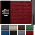 GORILLA GRIP Traffic Guard Door Mat, 72x48, Heavy Duty Welcome Mats, Commercial Office Space Doormat, Waterproof, Fade Resistant, Strong Rubber Backing, Low Profile, Shoe and Boot Scraper, Red