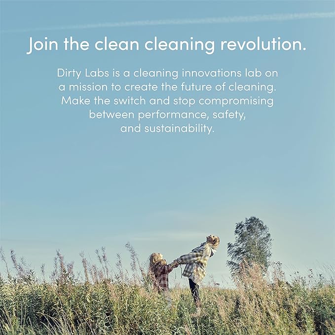Dirty Labs | Scent Free | Bio-Liquid Laundry Detergent | 32 Loads (8.6 fl oz) | Hyper-Concentrated | High Efficiency & Standard Machine Washing | Nontoxic, Biodegradable | Stain & Odor Removal