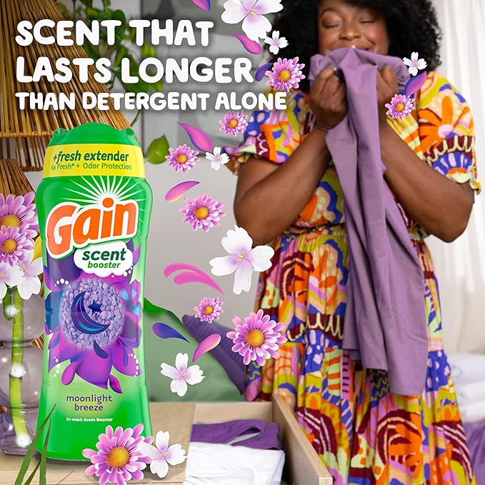 Gain Fireworks In-Wash Scent Booster Beads, Moonlight Breeze, 12.2 oz