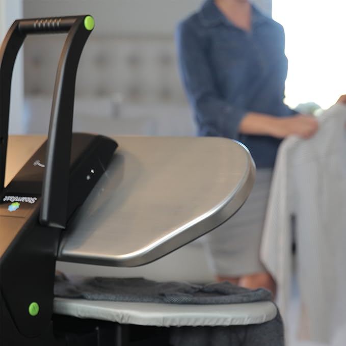 Steamfast SF-680 Digital Steam Press with Multiple Fabric Settings and Steam Burst Function,Stainless/Black
