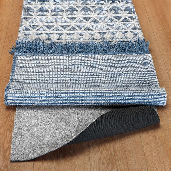 RUGPADUSA - Dual Surface - 2'6" x 7' - 1/8" Thick - Felt + Rubber - Non-Slip Backing Rug Pad - Adds Low-Profile Comfort and Protection