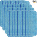 48 Pcs Microfiber Mop Pads Machine Washable Cleaning Flat Mop Head Replacement Reusable Household Pads for Hardwood and Hard Surface Floor Cleaning and Scrubbing