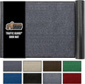 GORILLA GRIP Traffic Guard Door Mat, 47x35, Heavy Duty Welcome Mats, Commercial Office Space Doormat, Waterproof, Fade Resistant, Strong Rubber Backing, Low Profile, Shoe and Boot Scraper, Gray