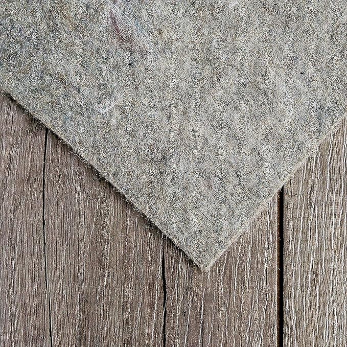 RUGPADUSA - Dual Surface - 8'x10' - 1/4" Thick - Felt + Rubber - Non-Slip Backing Rug Pad - Safe for All Floors