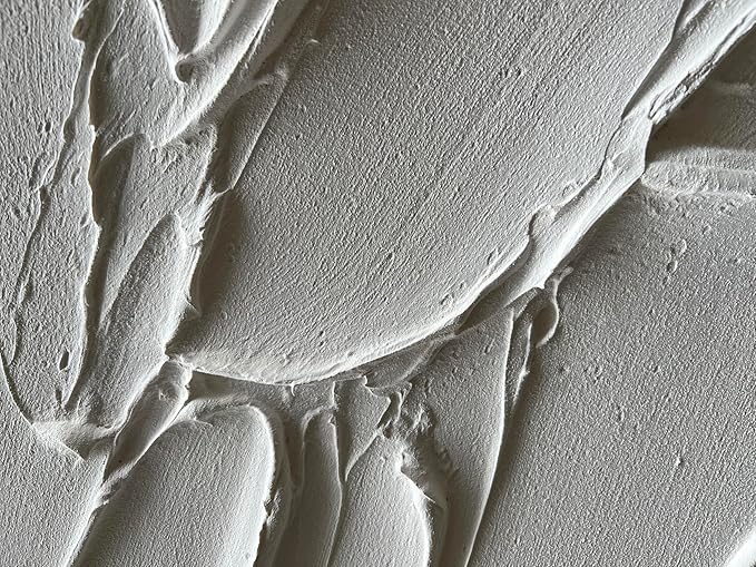 NANKAI Hand-Painted Thick Texture White Minimalist Oil Painting 30x60 Inch Large Contemporary Art Oil Painting, Home, Office Wall Decoration Art