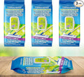Wet Floor Wipes, Multi Surface Floor Cleaner Wet Mop Pads Fit Swiffer Sweeper Mop, Fresh Scent & Plant-Based Textured Cloth Trap Absorb Dirt, 20 Count (Pack of 3)