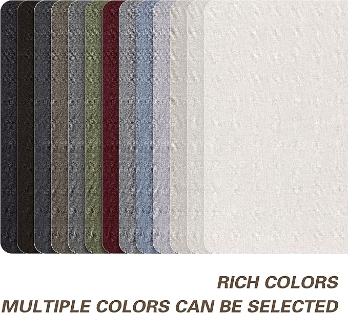 KING MOUNTAIN Self-Adhesive Coarse Linen Repair Patches, 8X11 inch, Multi Color, Can be Used for Linen Sofa Repair and Clothes Repair(8" x 11", Ebony Brown)